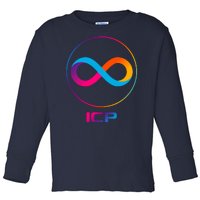 Internet Computer Icp Cryptocurrency Logo Emblem Toddler Long Sleeve Shirt