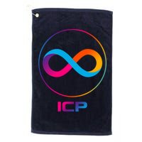 Internet Computer Icp Cryptocurrency Logo Emblem Golf Towel