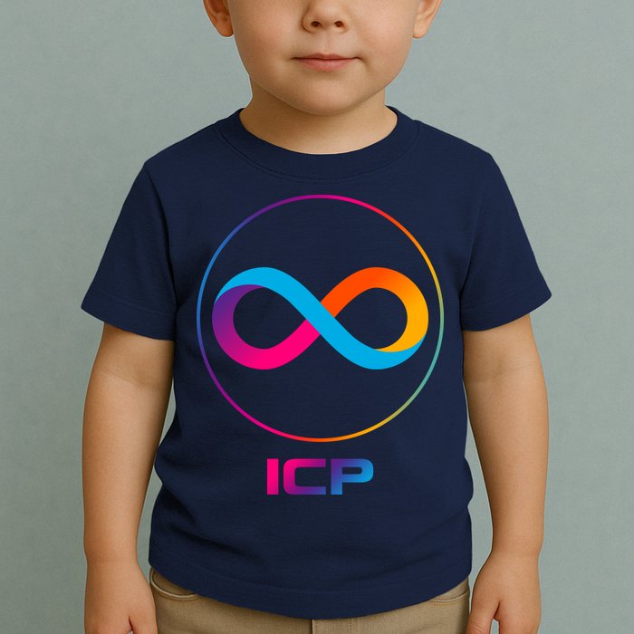 Internet Computer Icp Cryptocurrency Logo Emblem Toddler T-Shirt