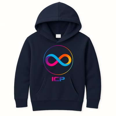 Internet Computer Icp Cryptocurrency Logo Emblem Kids Hoodie