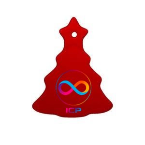 Internet Computer Icp Cryptocurrency Logo Emblem Ceramic Tree Ornament