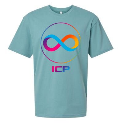 Internet Computer Icp Cryptocurrency Logo Emblem Sueded Cloud Jersey T-Shirt