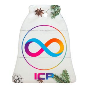 Internet Computer Icp Cryptocurrency Logo Emblem Ceramic Bell Ornament