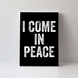 I COME IN PEACE  I'M PEACE retro Couple's Matching Canvas