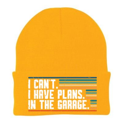 I Can't I Have Plans In The Garage Great Gift Knit Cap Winter Beanie