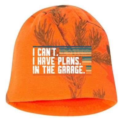 I Can't I Have Plans In The Garage Great Gift Kati - Camo Knit Beanie