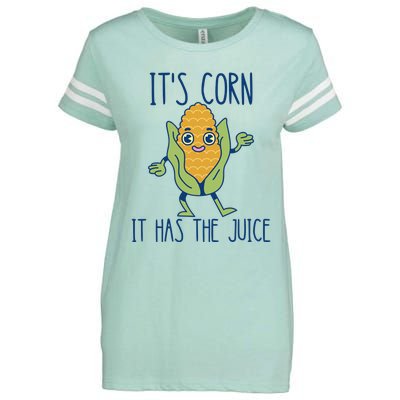 It's Corn It Has The Juice Funny Trendy Tee Enza Ladies Jersey Football T-Shirt