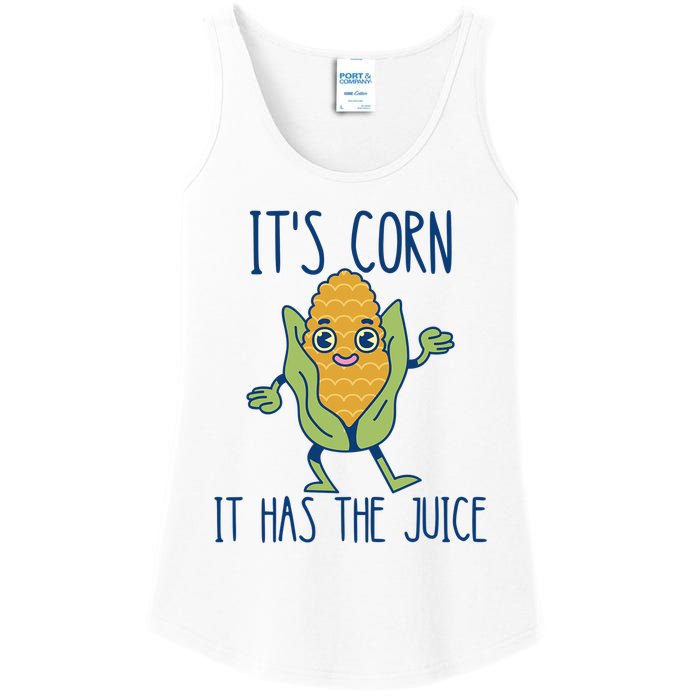 It's Corn It Has The Juice Funny Trendy Tee Ladies Essential Tank