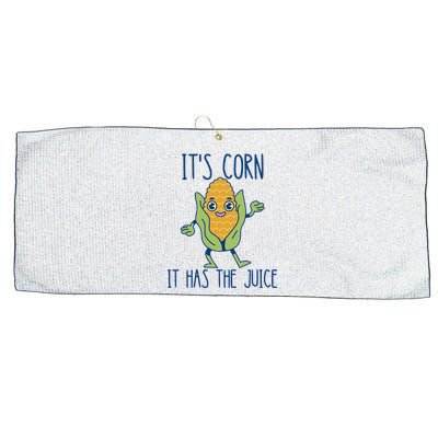 It's Corn It Has The Juice Funny Trendy Tee Large Microfiber Waffle Golf Towel