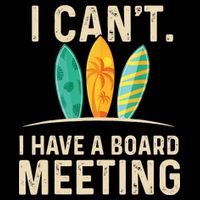 I Can't I Have A Board Meeting Beach Surfing Surfingboard Impact Tech Backpack
