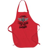 I Cant I Have Plans In The Garage Fathers Day Car Mechanics Full-Length Apron With Pockets