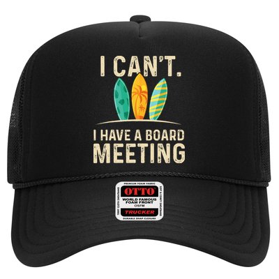 I Can't I Have A Board Meeting Beach Surfing Surfingboard Hat