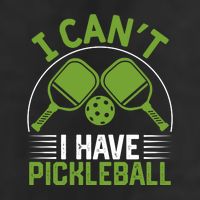 I Can't I Have Pickleball Paddles Player Gift 7 Panel Mesh Trucker Snapback Hat