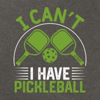 I Can't I Have Pickleball Paddles Player Gift Cotton Canvas Backpack