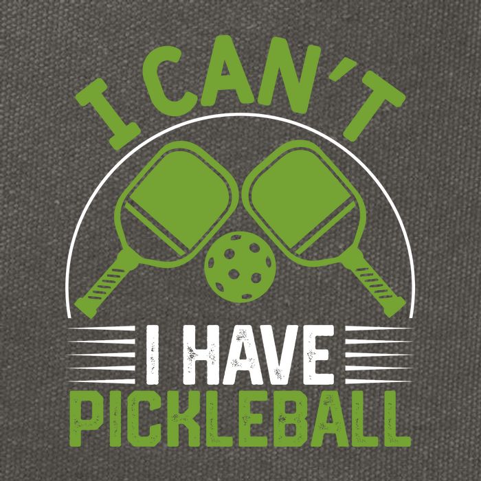 I Can't I Have Pickleball Paddles Player Gift Cotton Canvas Backpack