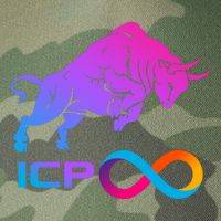 Internet Computer Icp Cryptocurrency Logo Bull Run Legacy Tie Dye Trucker Hat