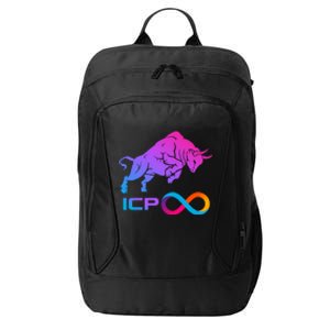 Internet Computer Icp Cryptocurrency Logo Bull Run City Backpack