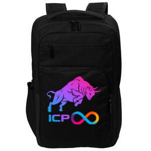 Internet Computer Icp Cryptocurrency Logo Bull Run Impact Tech Backpack