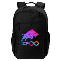 Internet Computer Icp Cryptocurrency Logo Bull Run Daily Commute Backpack