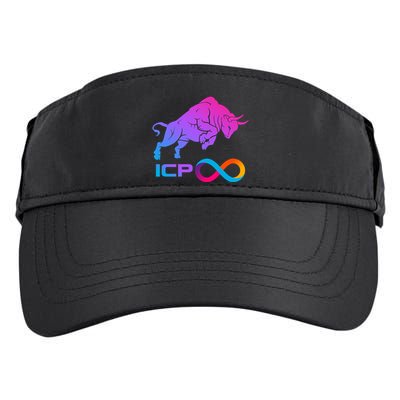 Internet Computer Icp Cryptocurrency Logo Bull Run Adult Drive Performance Visor