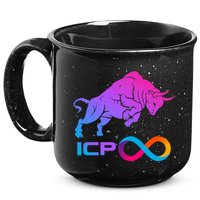 Internet Computer Icp Cryptocurrency Logo Bull Run 15oz Campfire Ceramic Mug