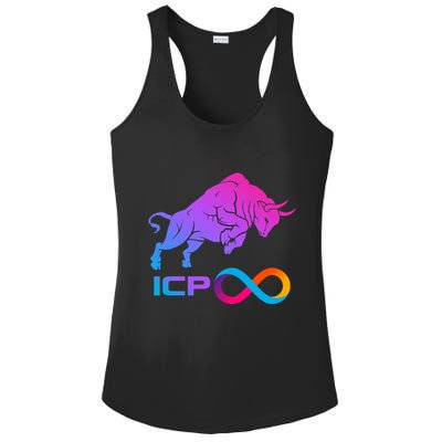 Internet Computer Icp Cryptocurrency Logo Bull Run Ladies PosiCharge Competitor Racerback Tank