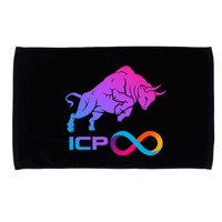 Internet Computer Icp Cryptocurrency Logo Bull Run Microfiber Hand Towel