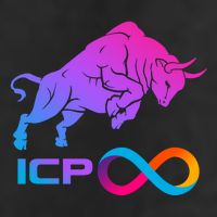 Internet Computer Icp Cryptocurrency Logo Bull Run Microfiber Hand Towel
