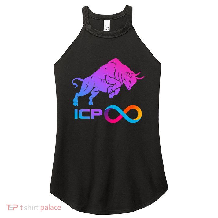 Internet Computer Icp Cryptocurrency Logo Bull Run Women's Perfect Tri Rocker Tank
