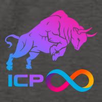 Internet Computer Icp Cryptocurrency Logo Bull Run Vector Backpack