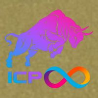 Internet Computer Icp Cryptocurrency Logo Bull Run Garment-Dyed Women's Muscle Tee