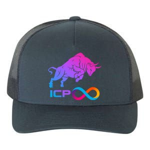 Internet Computer Icp Cryptocurrency Logo Bull Run Yupoong Adult 5-Panel Trucker Hat