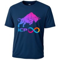 Internet Computer Icp Cryptocurrency Logo Bull Run Performance Shirt
