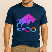 Internet Computer Icp Cryptocurrency Logo Bull Run Performance Shirt