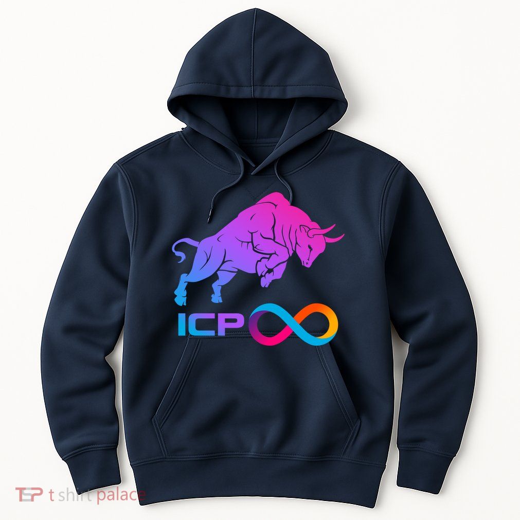 Internet Computer Icp Cryptocurrency Logo Bull Run Hoodie