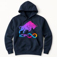 Internet Computer Icp Cryptocurrency Logo Bull Run Hoodie
