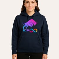 Internet Computer Icp Cryptocurrency Logo Bull Run Hoodie
