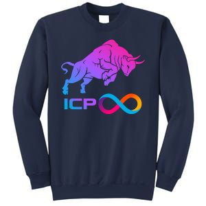 Internet Computer Icp Cryptocurrency Logo Bull Run Sweatshirt