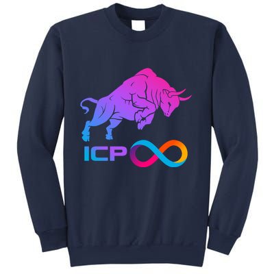 Internet Computer Icp Cryptocurrency Logo Bull Run Sweatshirt