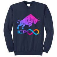 Internet Computer Icp Cryptocurrency Logo Bull Run Sweatshirt