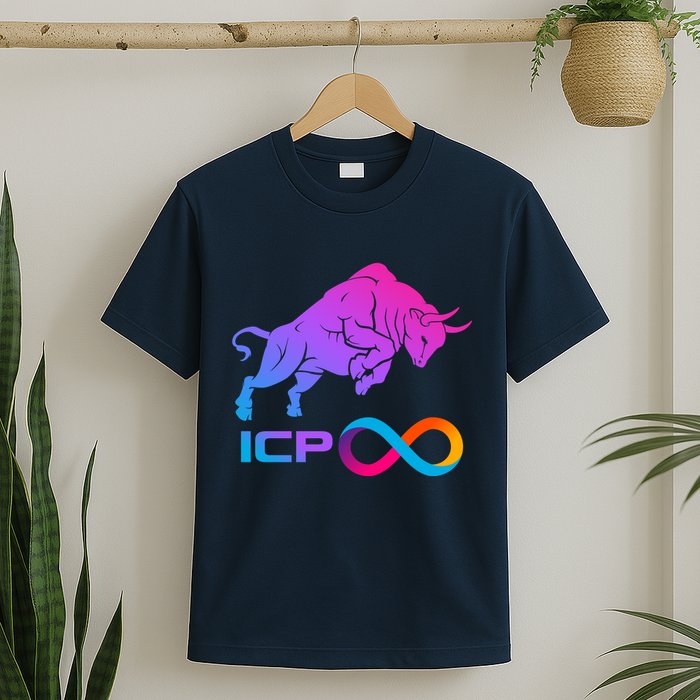 Internet Computer Icp Cryptocurrency Logo Bull Run T-Shirt