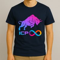 Internet Computer Icp Cryptocurrency Logo Bull Run T-Shirt