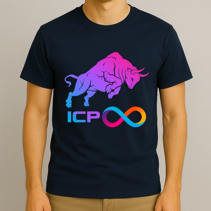 Internet Computer Icp Cryptocurrency Logo Bull Run T-Shirt