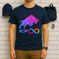 Internet Computer Icp Cryptocurrency Logo Bull Run T-Shirt