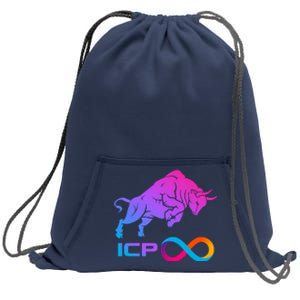 Internet Computer Icp Cryptocurrency Logo Bull Run Sweatshirt Cinch Pack Bag