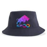 Internet Computer Icp Cryptocurrency Logo Bull Run Sustainable Bucket Hat