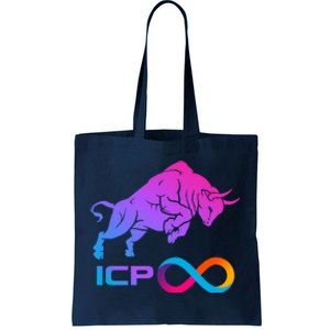 Internet Computer Icp Cryptocurrency Logo Bull Run Tote Bag