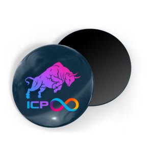 Internet Computer Icp Cryptocurrency Logo Bull Run Magnet