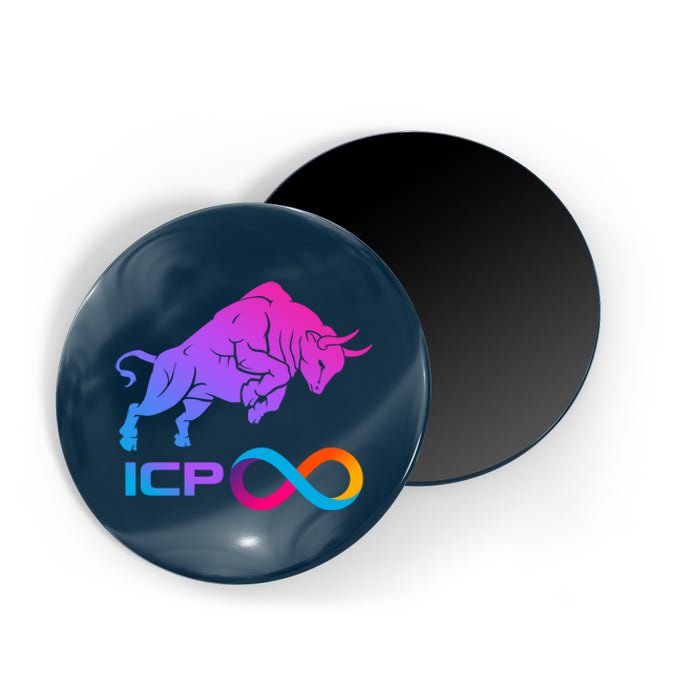 Internet Computer Icp Cryptocurrency Logo Bull Run Magnet