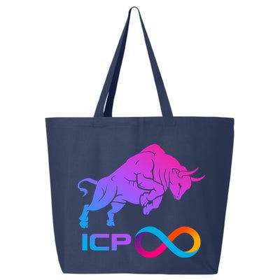 Internet Computer Icp Cryptocurrency Logo Bull Run 25L Jumbo Tote